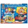 Ravensburger- Paw Patrol 4 Puzzles en Forme 4, 6, 8, 10 pièces pour Enfants à partir de 3 Ans, 6979