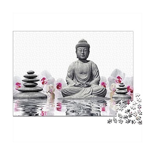1000 Pièces Puzzles pour Statue de Bouddha Adulte - Religion | A630 Puzzles Difficiles pour Adultes, Puzzle Impossible Jeu Di