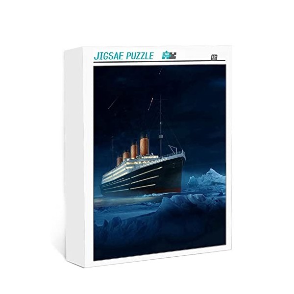 300 pièces de Puzzle Adulte Titanic Puzzle Classique Puzzles Amusants en Famille Jouets de Divertissement Familial 38x26cm Pu