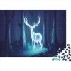 1000 Pièces Puzzles pour Cerf Adulte dans la Forêt | A486 Puzzle Jouets Cadeau Décompression Intellectuelle Amusant Jeu Famil