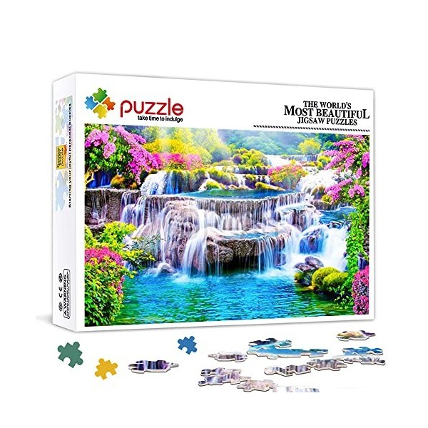 Mini Puzzle Adulte 1000 pièces Paysage Naturel Set Puzzle Puzzle Difficile Cadeau Puzzle en Carton 38x26cm Puzzles pour Adu