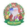 Kongou Puzzles de Noël Père Noël,Puzzle en Bois Jeu de Puzzle éducatif Jouets décoration Cadeau | Puzzles de Vacances de noël