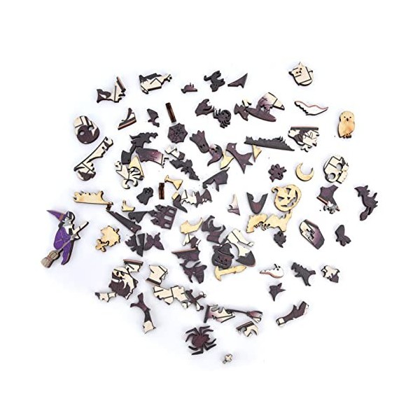 Puzzle de Chapeau de sorcière dhalloween, Jouets éducatifs de Puzzle dhalloween décoratifs pour la Maison pour Les Enfants 