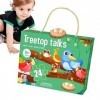 fanelod Puzzle pour Tout-Petits - Jeu dassociation Puzzle danimaux,Jeu société Dessin animé, Jouets éducatifs colorés pour 