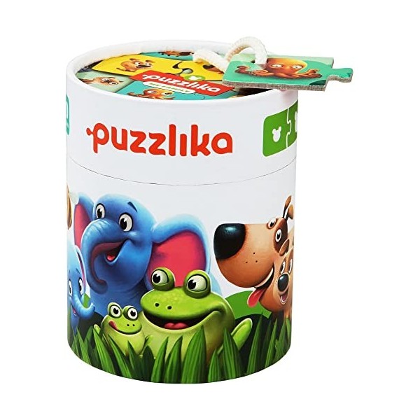 Puzzlika P13531 Puzzle Animal Family Multicolore