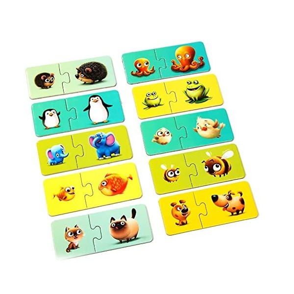 Puzzlika P13531 Puzzle Animal Family Multicolore