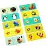 Puzzlika P13531 Puzzle Animal Family Multicolore