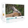 Mini Puzzle Adulte 1000 pièces Cougar Set Puzzle Puzzle Jouet de décompression Cadeau Enfant Puzzle en Carton 38x26cm Puzzl