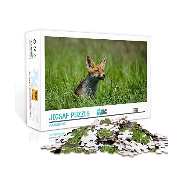 Mini Puzzle Adulte 1000 pièces Coyote Set Puzzle Jigsaw Puzzle Jouet Jeu Stimulant Puzzle en Carton 38x26cm Puzzles pour Ad