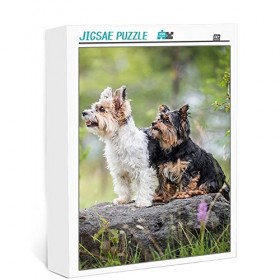 300 pièces de Puzzle Adulte YorkshireTerrier Puzzle Classique Jeu de défi Familial Puzzle Cadeau 38x26cm Puzzle pour Enfants 