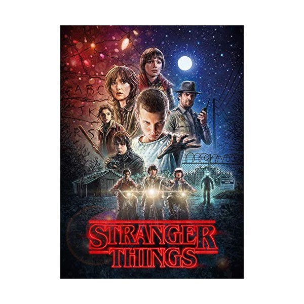 Clementoni Stranger Things Puzzle-1000 pièces Netflix-puzzle adulte-fabriqué en Italie, 39542, No Color