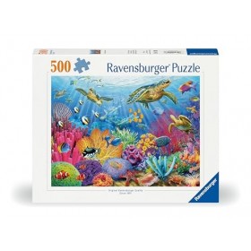 Ravensburger Puzzle 12000197-Jeu de plongée sous-marine-500 pièces, 12000197
