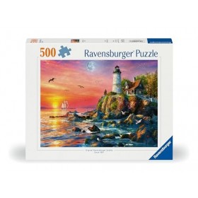Ravensburger 12000217 – Phare Le Soir – Puzzle 500 pièces pour Adultes et Enfants à partir de 12 Ans