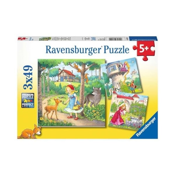 Ravensburger Tiere Raiponce, Chaperon Rouge et Le Roi Grenouille, 08051, Multicolore