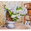 Puzzle grenouille de toilette 300 pièces pour adultes, adolescents et enfants