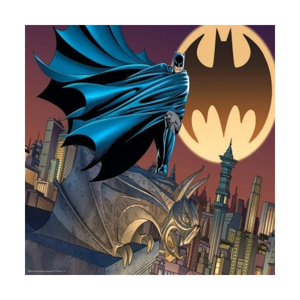 Grandi Giochi DC Comics Batman avec batsignal Puzzle lenticulaire Horizontal, avec 500 pièces incluses et Emballage avec Effe