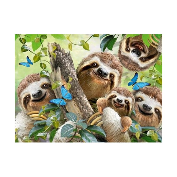 Ravensburger 12000203-Selfie Paresseux 500 pièces pour Adultes et Enfants à partir de 10 Ans-Puzzle avec Motif Animal, 120002