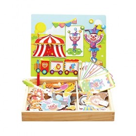 LJCM Boîtes de Puzzle Magnétiques, Exercice dimagination pour Enfants, Ensemble de Puzzle Magnétique éducatif, Conception Su