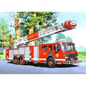 Puzzle camion de pompiers 300 pièces pour adultes, adolescents et enfants