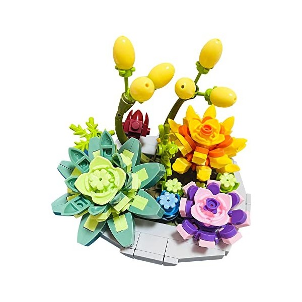 Jooheli Bouquet de fleurs artificielles - Blocs de construction - Cadeaux - Bouquet - Kit de construction - Kit de bricolage 