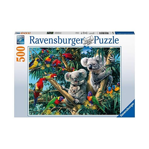 Ravensburger - Puzzle Adulte - Puzzle 500 p - Koalas dans larbre - 14826