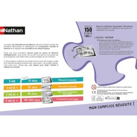 Nathan - Puzzle enfants - 150 pièces - Mortel Anniversaire / Mortelle Adèle - Filles ou garçons dès 7 ans - Puzzle de qualité