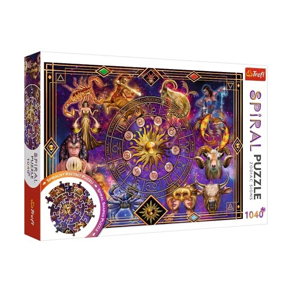 Trefl Signes du Zodiaque, 1040 Pièces, Puzzle Spirale, Qualité Premium pour Adultes et Enfants à partir de 12 Ans, TR40015