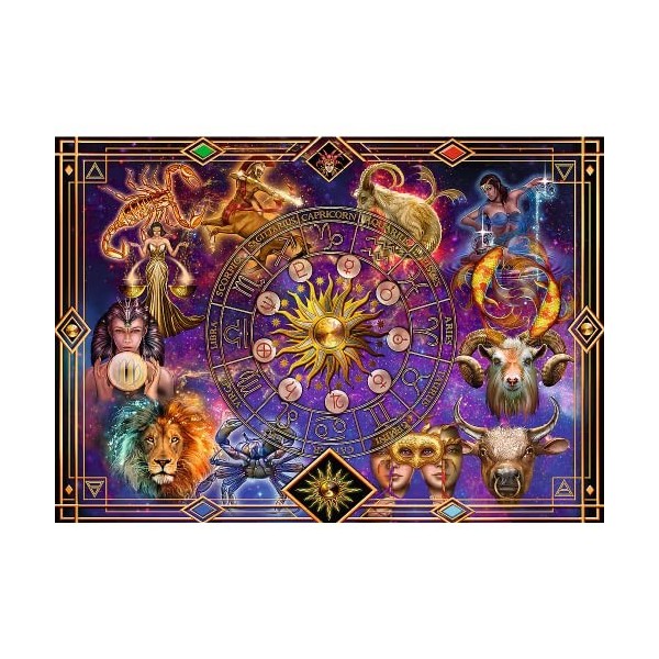 Trefl Signes du Zodiaque, 1040 Pièces, Puzzle Spirale, Qualité Premium pour Adultes et Enfants à partir de 12 Ans, TR40015