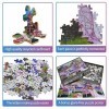 Puzzle 1000 pièces, Puzzle pour Adultes, Puzzle coloré - Jardin de Fleurs, Puzzle 1000 pièces décoration de la Maison Puzzle,