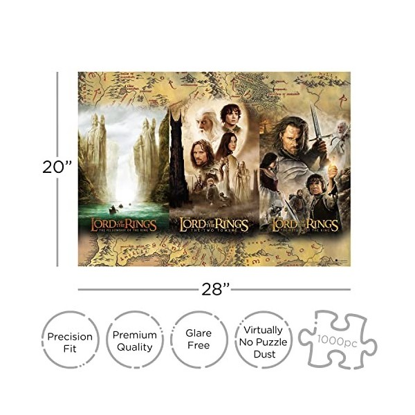 aquarius- Lord of The Rings Puzzle, 65369, Multicolore