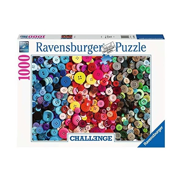 Ravensburger - Puzzle Adulte - Puzzle 1000 p - Boutons Challenge Puzzle - 16563