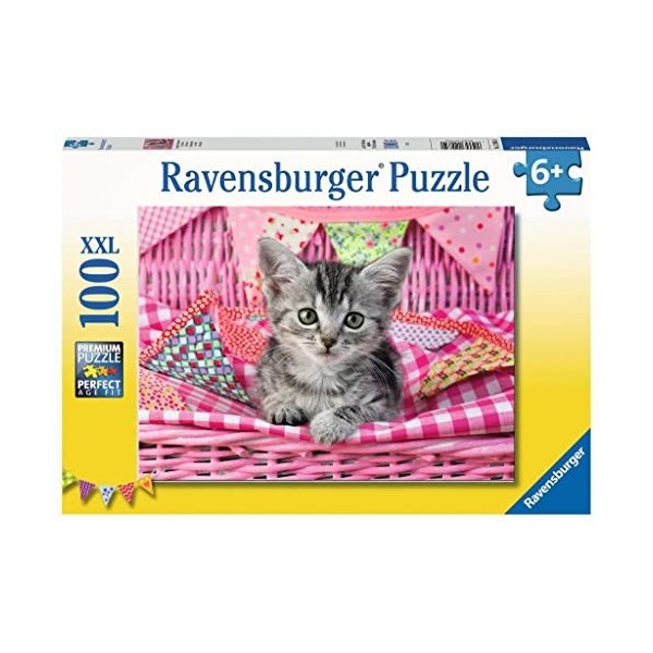 Ravensburger - Puzzle Enfant - Puzzle 100 p XXL - Joli chaton - Dès 6 ans - 12985