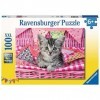 Ravensburger - Puzzle Enfant - Puzzle 100 p XXL - Joli chaton - Dès 6 ans - 12985