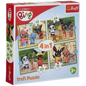 Trefl 34357 - Puzzle Bings Happy Day 15/12/20/24 Pieces
