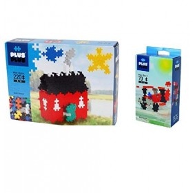 UDC-Plus Plus Boîte Maison 220 pièces Basic + Box 70 Pièces Basic – Avion-Jeu de Construction - Educatif et Ludique – A Parti