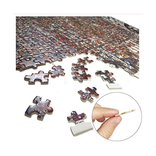 BALIWANLSY Puzzle Adulte 1000 Pièces Puzzle en Bois Pieces, Motif Zen Pierre Orchidée, Jeu de Puzzle Familial et des Cadeaux 