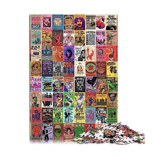 Puzzle 1000 pièces pour Adultes, Puzzle Vintage en Carton, Jouets pour Adultes, Puzzle Familial, Cadeau 10,27 x 14,96 Pouces