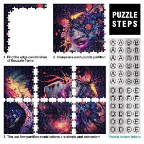 Puzzles Manga Girl pour adultesPuzzles en Carton pour Adultes 1000 pièces pour Adultes Enfants 12+ Puzzle de Noël Cadeaux pou