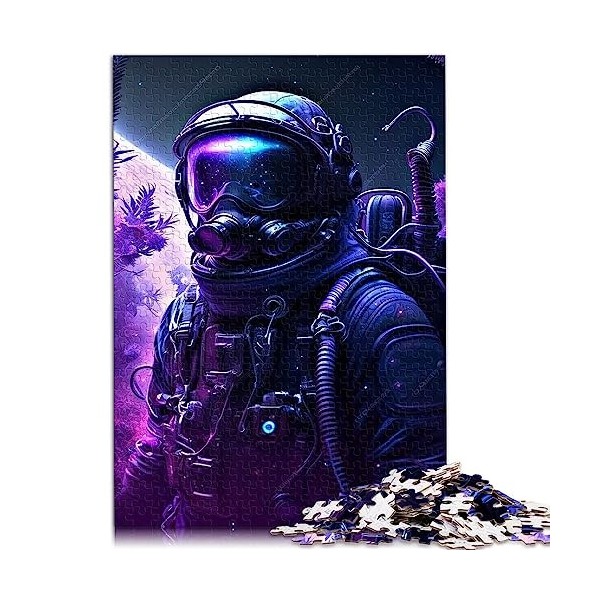Puzzle de Basket-Ball Astronaute pour Adultes, 1000 pièces, Jeu éducatif en Carton 100% recyclé, 26x38cm