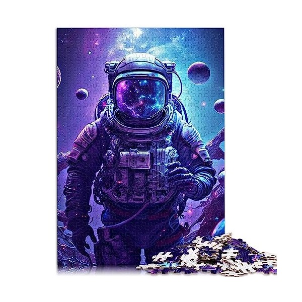Puzzle de Basket-Ball Astronaute pour Adultes, 1000 pièces, Jeu éducatif en Carton 100% recyclé, 26x38cm