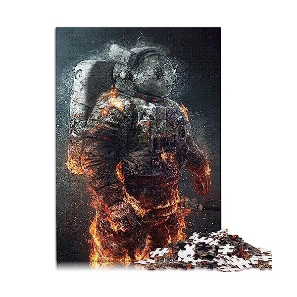 Puzzle de Basket-Ball Astronaute pour Adultes, 1000 pièces, Jeu éducatif en Carton 100% recyclé, 26x38cm