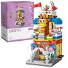 fun4kid Magasin de Jouets City Shop Street View Mini Brique Bloc Maison Jouet Set Bloc modèle MOC Jeu de Construction, Cadeau