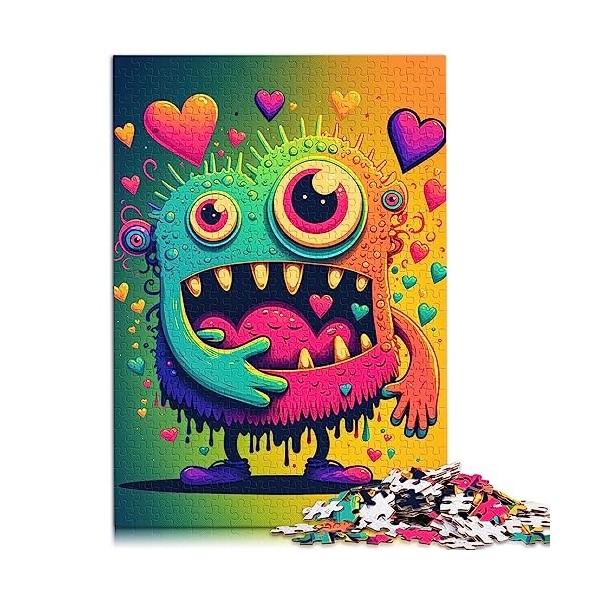 Puzzle Monster Titan Husky Kraken 1000 pièces en Carton 100% recyclé comme Cadeaux pour Toute la Famille et Les 26x38cm