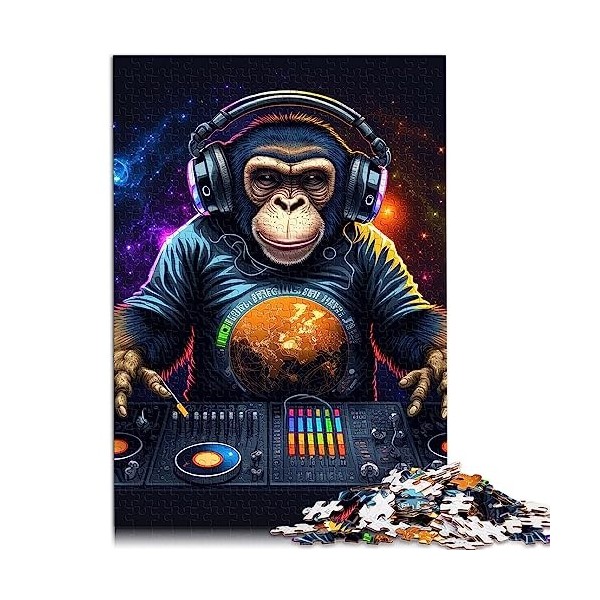 Puzzles 1000 pièces pour Adultes Peinture Suricate Planche recyclée de qualité supérieure pour Adultes et Adolescents à parti