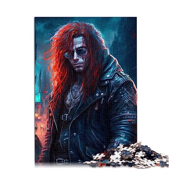 Puzzles 1000 pièces pour Adultes Peinture Suricate Planche recyclée de qualité supérieure pour Adultes et Adolescents à parti