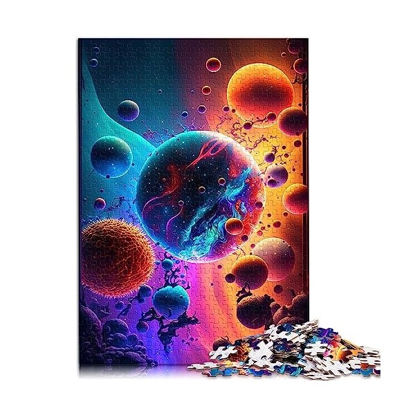 Puzzles de 1000 pièces pour Adultes et Enfants Epic Fantasy Fire Mage Rouge Premium 100% Planche recyclée Bon Cadeau pour Adu