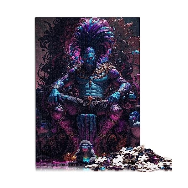 Puzzle 1000 pièces pour Adultes Lama Mignon en Carton recyclé Puzzles relaxants Jeux-Casse-tête 10,27 x 14,96 Pouces
