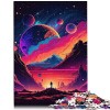 Puzzle 1000 pièces pour Adultes Lama Mignon en Carton recyclé Puzzles relaxants Jeux-Casse-tête 10,27 x 14,96 Pouces