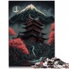 Sanctuaire Japonais 1000 pièces Jigsaw Puzzles pour Adultes Jigsaw Puzzle GiftCardboard Puzzles for Adults Kids 12+ Great Gif