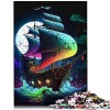 Puzzle crâne de Pirate 1000 pièces en Carton recyclé Cadeaux danniversaire de Noël 10,27 x 14,96 Pouces